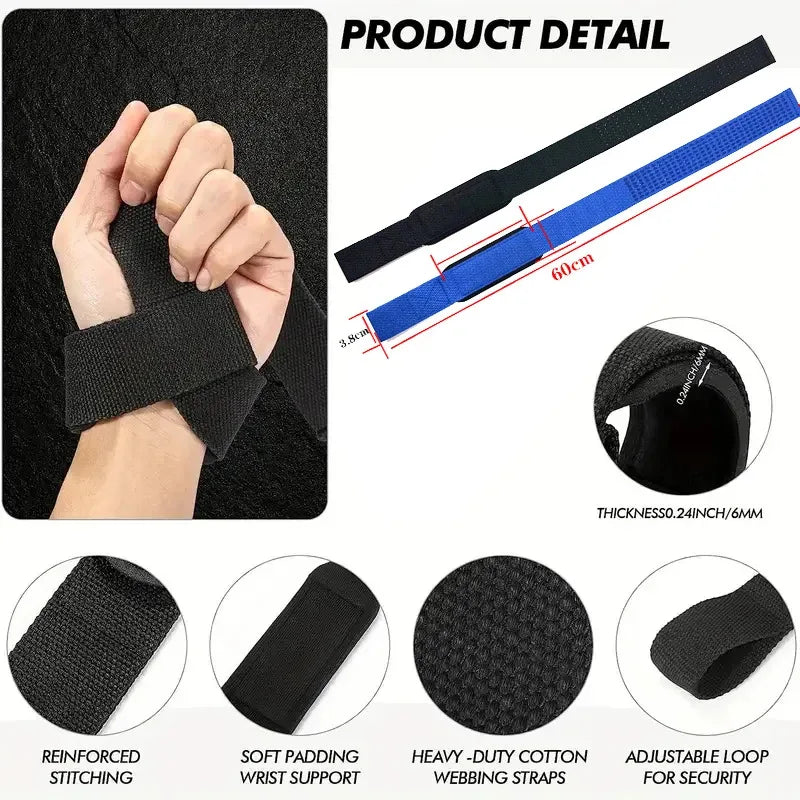 AlphaGrip™ Heavy Duty Weightlifting Wrist Straps