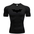DarkKnight Hero Compression Gym Shirt - Quick-Dry Athletic Workout Tee