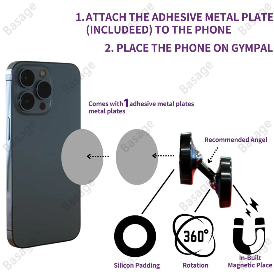 IronMount™ Dual Magnetic Gym Phone Holder