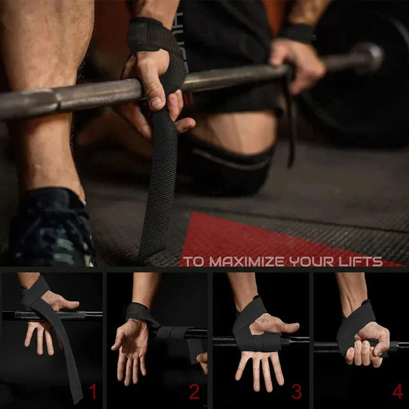 AlphaGrip™ Heavy Duty Weightlifting Wrist Straps