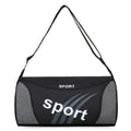 Waterproof Nylon Cylinder Sports Gym Bag - Lightweight Casual Duffel Bag for Men & Women