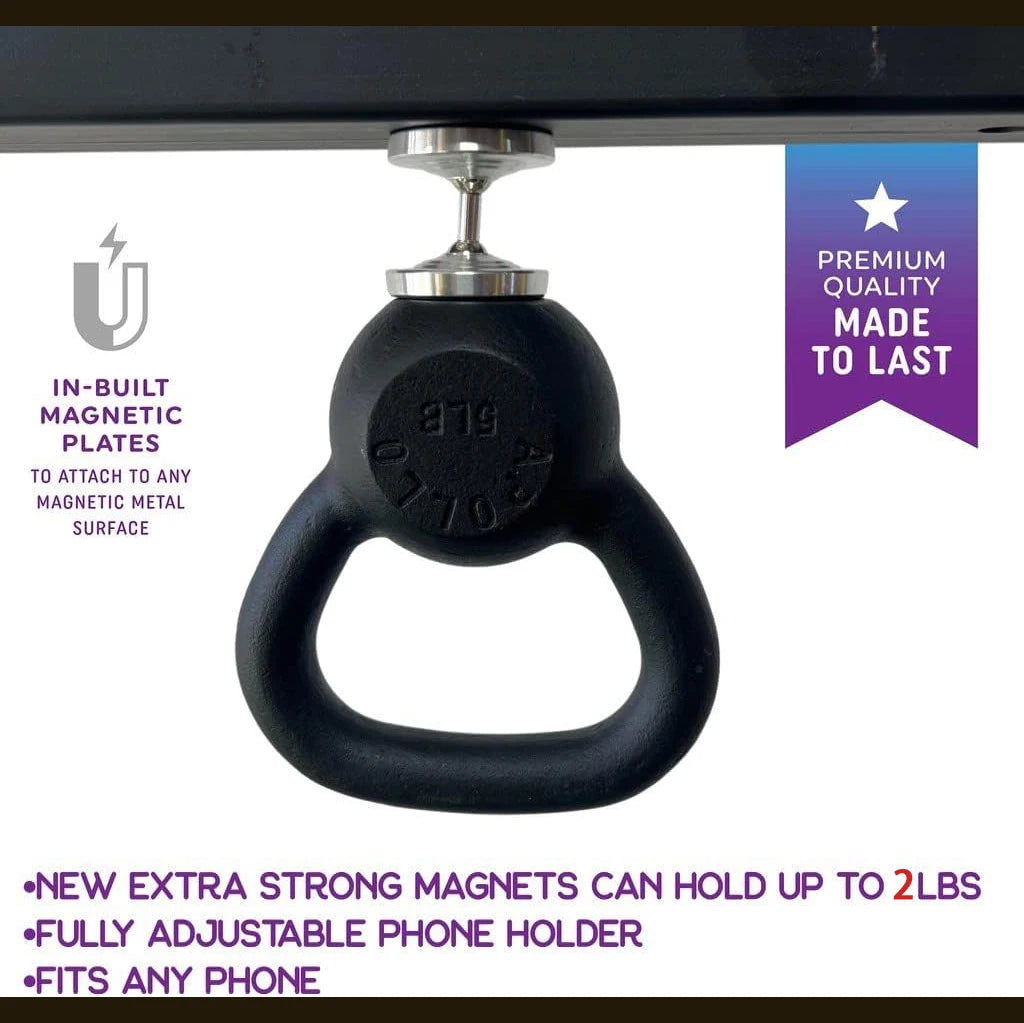 IronMount™ Dual Magnetic Gym Phone Holder