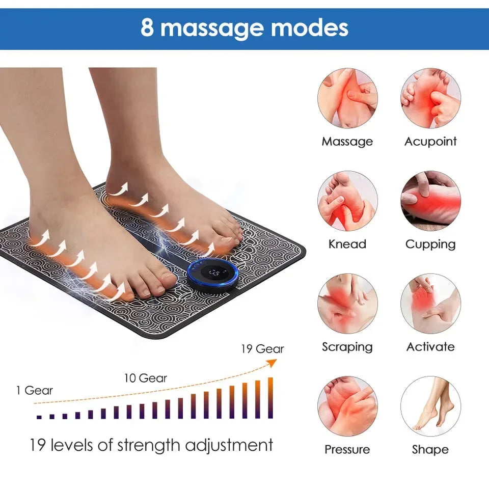 PulseRelief™ EMS Electric Foot Massager Mat