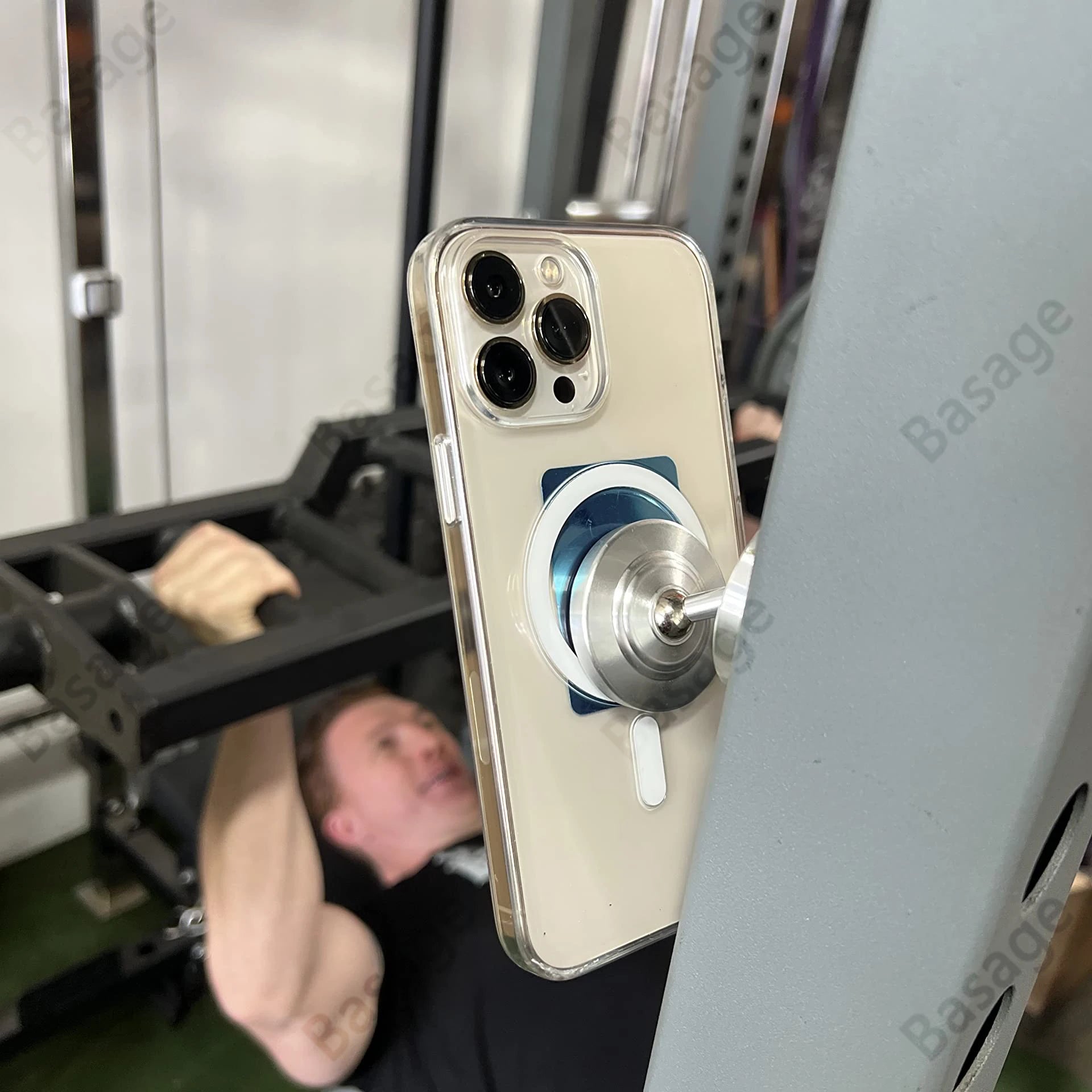IronMount™ Dual Magnetic Gym Phone Holder