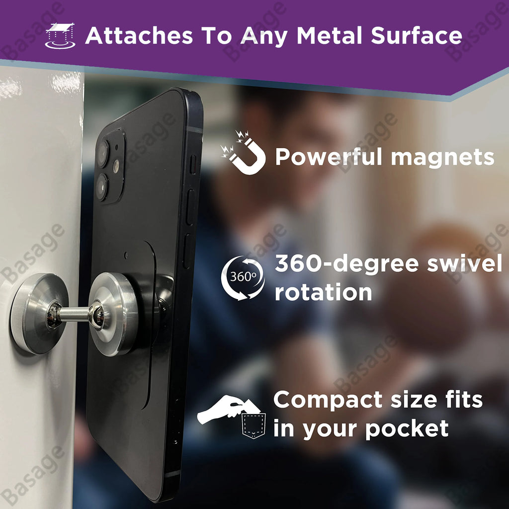 IronMount™ Dual Magnetic Gym Phone Holder